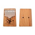 thumbnail image 2 of 17 Clé Kalimba Unique Conseil Acajou Pouce Piano Mbira Clavier Instrument Outil, 2 of 8