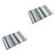 thumbnail image 4 of Monstrate Alfombra de baño de microfibra muy gruesa a rayas con superabsorbencia antideslizante TPR inferior lavable a máquina superabsorbente cielo azul 40*60cm 2Conjunto, 4 of 6