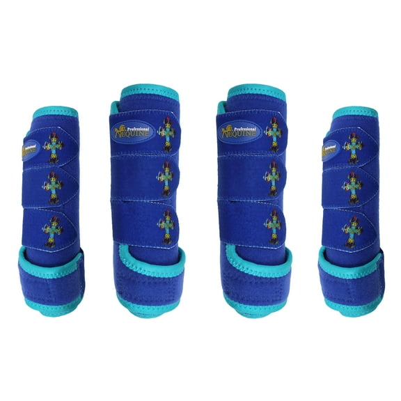 Horse  Medium 4-Pack Sports Medicine Splint Boots Cross 4183C