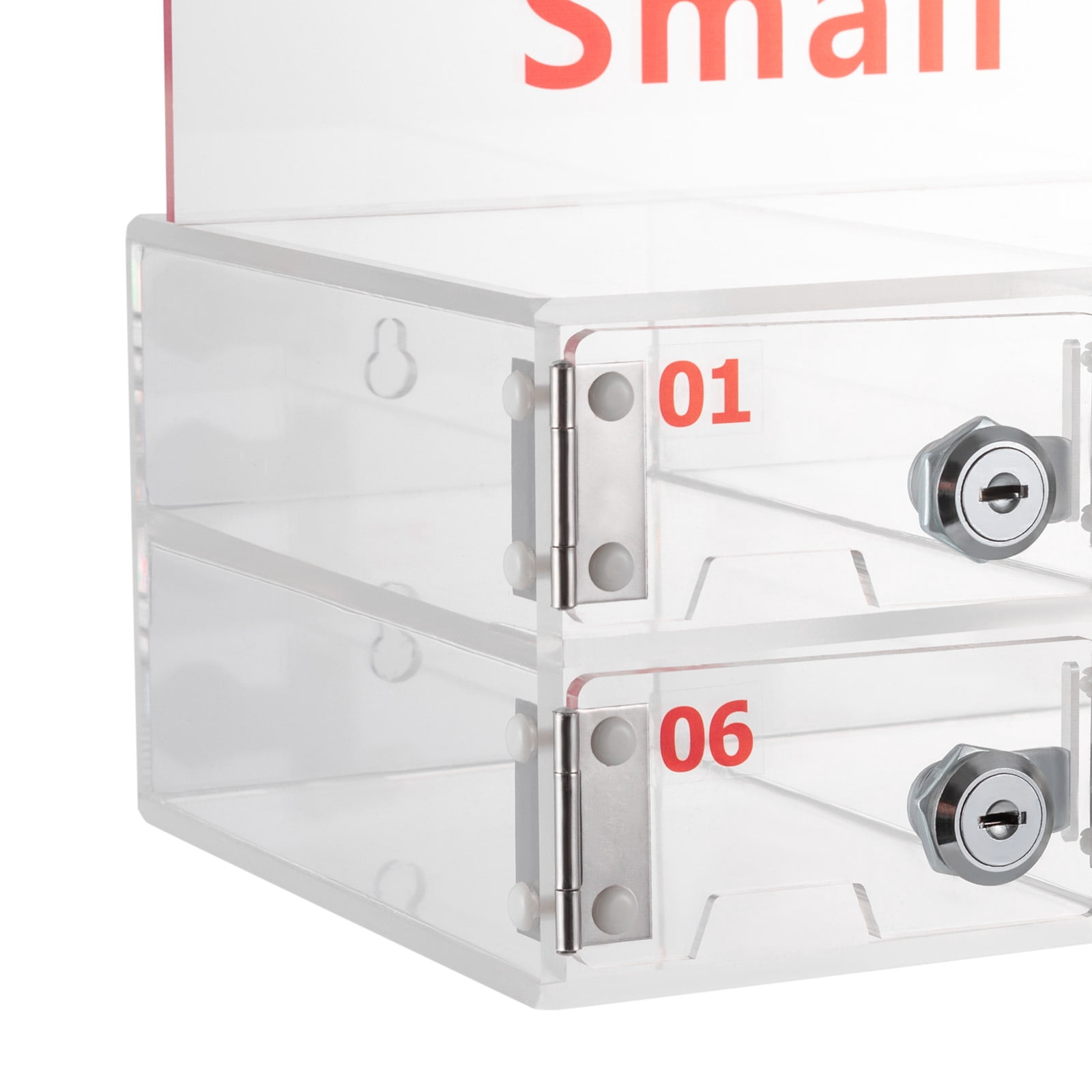Cell Phone Locker Box Clear Cell Phone Storage Acrylic Cell Phone Lock Box with Door Locks and Keys Wall Mounted Cell Phones Storage Cabinet for Office School Classroom Factory (12 Slots)