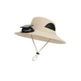 thumbnail image 2 of LSLJS Solar Fan Cap Rechargeable Summer Sun Protection Neck Large Brims Outdoor Fishing Mountaineering Quickly Dry Waterproof Fisherman Hat, Nylon Spandex Sun Hat, 2 of 6
