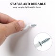 thumbnail image 3 of 30pcs Cup Hooks 1 Inch Vinyl Coated Screw-in Ceiling Wall Thread Hooks Great for Indoor Outdoor Hanger White, 3 of 7