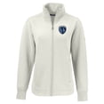 thumbnail image 2 of Women's-Cutter & Buck  Tan Sporting Kansas City Roam Eco Full-Zip Recycled Jacket, 2 of 3