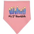 thumbnail image 2 of Inktastic My First Hanukkah with Lit Candles Baby Bandana Bib, 2 of 4