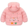 Blczomt Cute Jackets for Girls Puffer Pink Hooded Down Jacket Funny