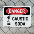 thumbnail image 5 of (2 Pack) Caustic Soda OSHA Danger Sign 14 Inch X 10 Inch Plastic Sign, Weather Resistant, UV Protected for Workplace, Business, and Construction Site, Made in the USA, 5 of 8