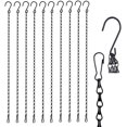 thumbnail image 1 of 10 pack de 22,4 pulgadas, colgantes decorativos, cadenas de gancho, colgador de cadena mental para alimentadores de pájaros, maceteros, linternas, campanas de viento, vallas publicitarias y más, inter Feliz Sencillez, 1 of 4