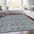 thumbnail image 5 of Dalyn Rugs Machine Washable Indoor/Outdoor Chantille Teal 9' x 12' Rug, 5 of 9