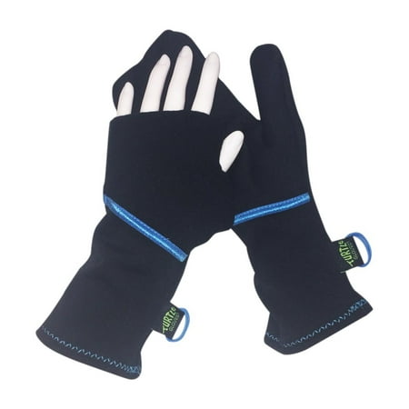 Turtle Gloves Lightweight Convertible Running Mittens for Spring/Fall Size-S