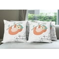thumbnail image 6 of Ambesonne Cartoon Throw Pillow Cover 4 Pack, Wake Me up When I Am Famous, 24", Multicolor, 6 of 7