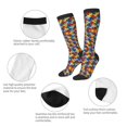 thumbnail image 4 of Womens Autism Awareness Puzzle Piece Knee High Socks Comfy Thermal Boot Long Socks, 4 of 7