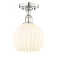 thumbnail image 3 of Innovations Lighting - White Venetian - 1 Light Semi-Flush Mount In Modern, 3 of 7