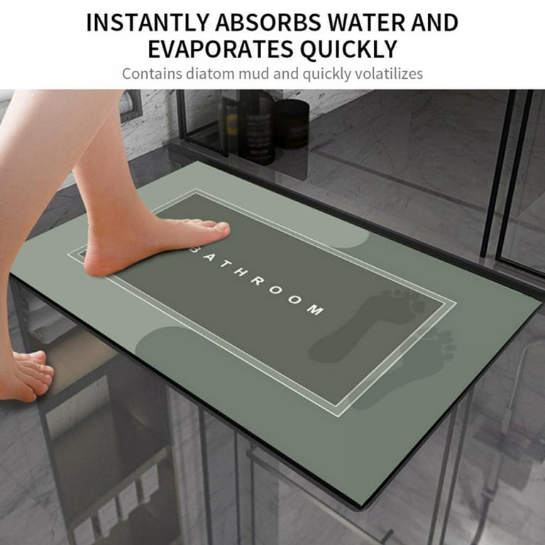 Super Water Absorbent Floor Mat for Bath, Napa Skin Super Absorbent Bath  Mat Quick Dry Bathroom Carpet Floor Doormat Dirt Barrier Floor Door Cushion