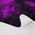 thumbnail image 5 of Feelyou Neon Spooky Bat Quilt King, Vintage Gothic Halloween King Coverlet Set, Purple, 3 Pieces, 1 Comforter and 2 Pillowcases, 5 of 7