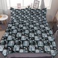 thumbnail image 1 of HAHDAXIA Geometric Background Bedding Solid Comforter Set for All Seasons,3 Pieces(1 Comforter+2 Pillowcases),Soft Microfiber Bedding Set Queen(90"x90"), 1 of 7