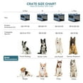 thumbnail image 4 of Petsfit 36 Inch Portable Large Dog Kennel, Adjustable Fabric Cover by Spiral Iron Pipe,Soft Collapsible Dog Crate Blue, 4 of 11