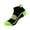 Green, variant on 1 Pair Neon Striped Ankle Socks for Men, Breathable Mesh Low Cut Athletic Crew - Thin Moisture Wicking Running Sock with Color Block Design Orange