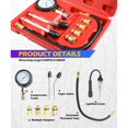 thumbnail image 3 of Automotive Compression Tester Kit,Engine Compression Tester Kit,Car Accessories,Spark Plug Tester and Coil Tester Petrol 0-20 Bar & 0-300 psi,Suitable for Any Engine with Spark Plug, 3 of 5