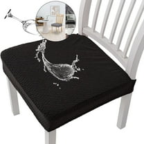 WNFJR Waterproof Seat Covers for Dining Room Chairs, Stretch Chair Seat Slipcovers Protector Removable and Washable Kitchen Dining Chair Covers