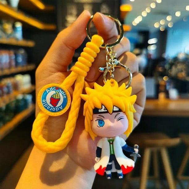 LLavero de silicona de Naruto, figura de Anime en miniatura de PVC, Kakashi, Uchiha Itachi, colgante de llavero, llavero de coche de dibujos animados, juguete de regalo para niños