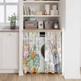 thumbnail image 6 of Happy Easter Tier Curtains 54 Inch Length, Spring Bunny Easter Eggs Floral Gray Wood Cafe Short Curtains for Bathroom Over Sink, Small Kitchen Curtain Light Filtering Drapes 2 Panels 27.5"Wx54"L, 6 of 8