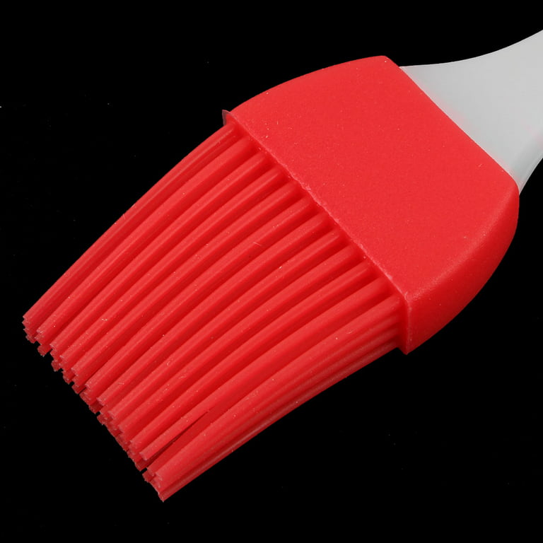 Unique Bargains Kitchen Silicone Head Heat Resistant Baking Basting Cooking Pastry  Brush Red 
