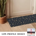 thumbnail image 3 of Dark Blue Sun Moon Cross Pattern Door Rugs,Washable Non Slip Door Mats Indoor,Decorative Door Mats,Entry Mat Indoor for Entrance,Bedroom,Kitchen,Bathroom,16"x47", 3 of 6