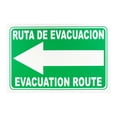 thumbnail image 1 of Señalamiento de Seguridad, Ruta de Evacuación Izquierda, 20x30 cm, Español - Inglés., 1 of 3