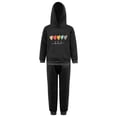 thumbnail image 5 of TiaoBug Kids Girls Hoodies Tracksuit Long Sleeve Sweatshirts with Jogger Sweatpants Set Black-A 2-3, 5 of 7