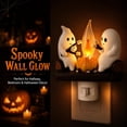 thumbnail image 5 of 2026 Ghost Campfire Nightlight, Ghost Roasting S'Mores Plug-In Wall Flickering Flame Nightlight,Spooky Fire Marshmallow Night Light For Indoor Halloween Decor,Halloween Decorations Party Gift, 5 of 7