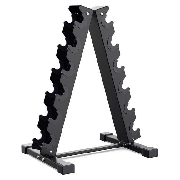 Dumbbell Rack Stand Weight Rack for Dumbbells Compact A-Frame Home Gym（6 tier，800Lbs）