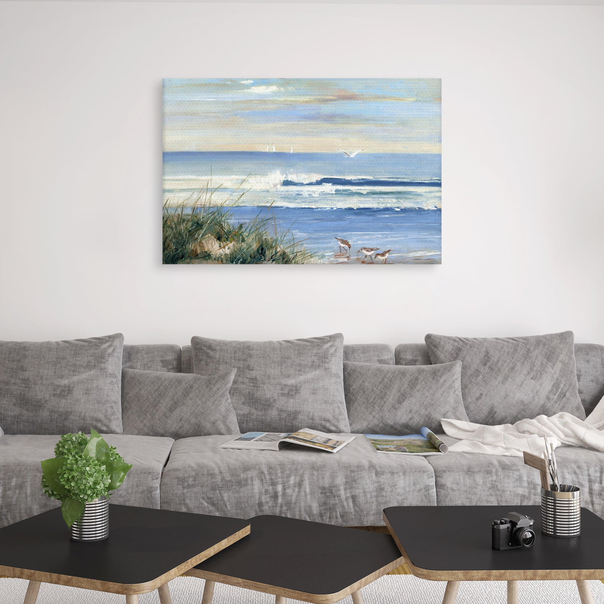 Beachcombers by Sally Swatland Canvas Art Print