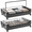 Grey, variant on 2-Pack Under Bed Storage with Wheels, Grey Under Bed Storage Containers, Underbed Shoe Storage Organizer, Rolling Under Bed Metal Drawers for Clothes, Blankets(31.5 x 17.3 x 6.8 in)