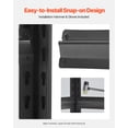 thumbnail image 5 of VEVOR Storage Shelves, 3000 lbs, 5 Tier Garage Storage Shelving, 24" D x 48" W x 72" H Adjustable Metal Shelves for Garage Shelves Utility Rack Shelf, Ideal for Kitchen, Warehouse, Basement, Black, 5 of 10
