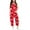 Red, variant on Girls Overall Bow Print Summer Rompers for Girls Casual V Neck Strap Overalls with Side Pockets Girls Outfits Size 8-10 Y
