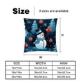 thumbnail image 5 of Snowman Elegant Velvet Throw Pillow Covers Set with Unique Patterns - 16x16", 18x18", 20x20" - Pack of 2 for Chair Pillow Covers and Various Occasions, 5 of 6