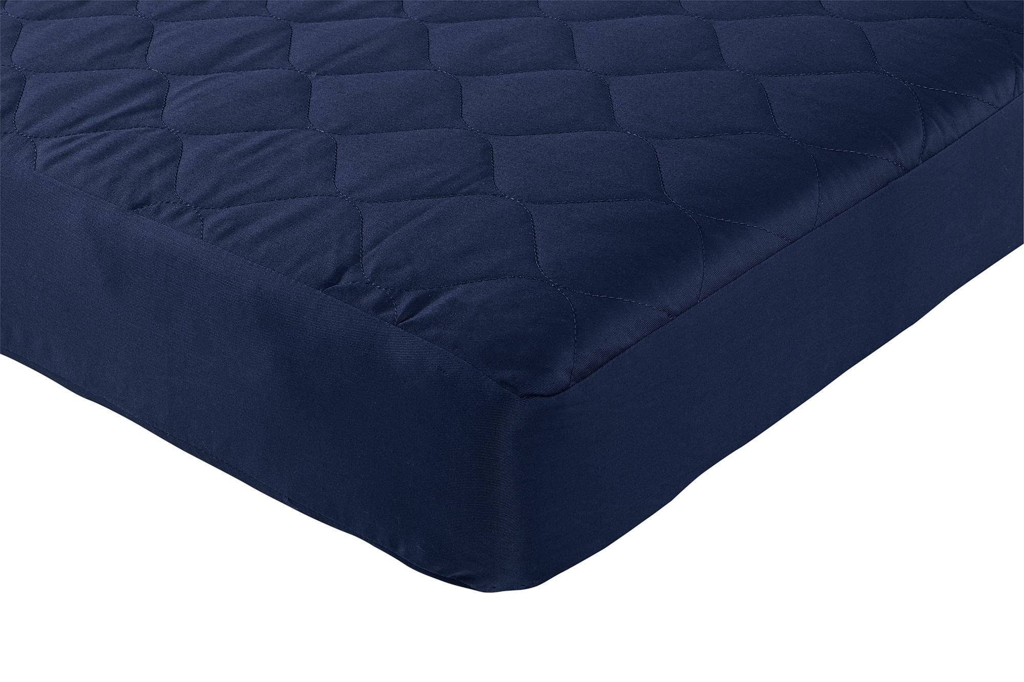 Full Size Bunk Bed Mattress 6 Inch Thick Polyester Filled Quilted Top Navy New 