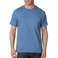 thumbnail image 3 of Hanes Beefy-T T-Shirt à Poche pour Hommes, 3TG, Bleu Denim, 3 of 6