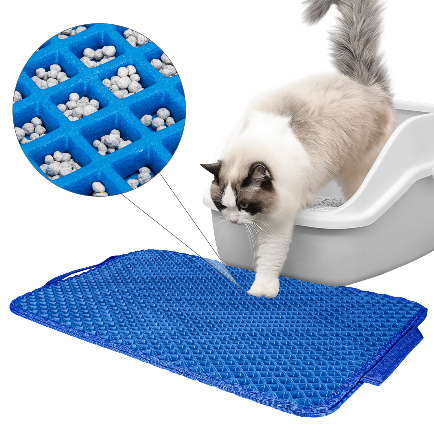 Professional Cat Litter Mat, Honeycomb Double Layer - Waterproof – Loopo  Shop