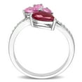 thumbnail image 4 of Everly Women's Ruby and Sapphire 14k White Gold Ring, 4 of 8