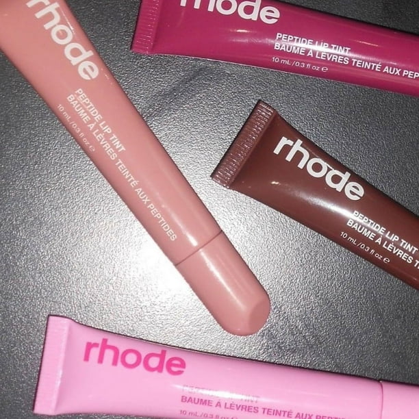 4 Colors Rhode Peptide Lip Tint Raspberry Jelly, Espresso, Toast