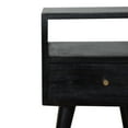 thumbnail image 5 of Dtwnek Wood Nightstand with 1 Drawer and 1 Open Shelf, Black, 5 of 9