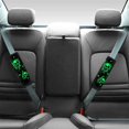 thumbnail image 2 of Chririnla Car Seat Belt Pads Comfortable Polyester, Compatible with, Suitable for Sedan, Green Skull Heart, 2 of 7