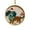 B-Multicolor, variant on Christmas Tree Decorations Dog Round Shape Sea Glass Hanging Ornament Dog Keepsake Pendant for Pets Lovers, Xmas Tree, Holiday Party Home Decor