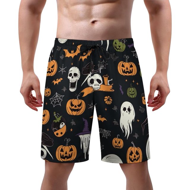 NICKSUN Men's Swim Trunks, Cute Print Quick Dry Summer Board Beach Shorts with Mesh Lining and Pockets