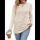 thumbnail image 1 of Blusas Elegantes e Informales de Larga para Mujer, Ropa Informal de Negocios, Suéteres Cálidos de Otoño. Albaricoque XL, 1 of 9