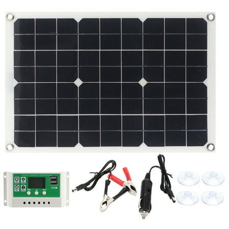 

Big sale 20W Solar Panel Kit Monocrystalline Photovoltaic Solar Charge Controller for Emergency