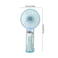 thumbnail image 3 of Deeceymbur Portable Mini USB Rechargeable Handheld Fan 3 Speed Quiet Lightweight Compact USB Power Cord for Travel Home Office Desk, 3 of 6