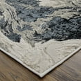 thumbnail image 4 of Feizy Micah Modern Abstract, Ivory/Black/Taupe, 1'6" x 1'6" Swatch Easy Care Stain Resistant Fade Resistant Industrial Watercolor Floor Rug for Living room Bedroom, 4 of 10