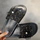 thumbnail image 5 of Moda Mujer Casual Encaje Brillante Lentejuelas Sandalias planas Zapatos Flip Flop Wmkox8yii hj789, 5 of 9